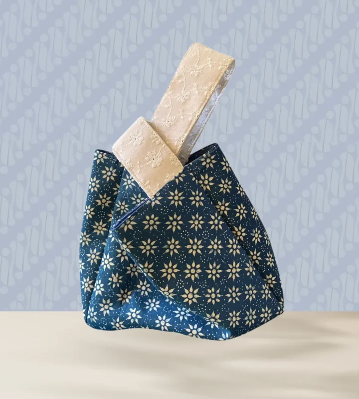 Batik Japanese Knot Bag