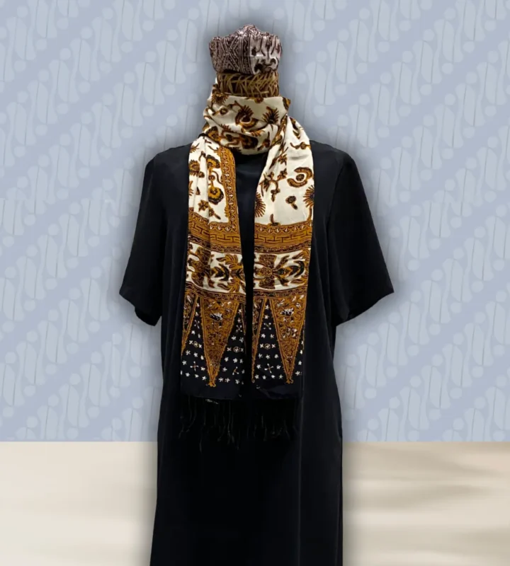Silk Crepe Batik Shawl