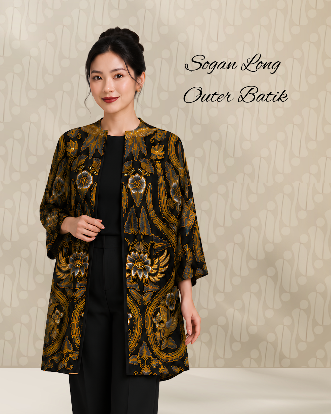 Golden Silk Batik Outer